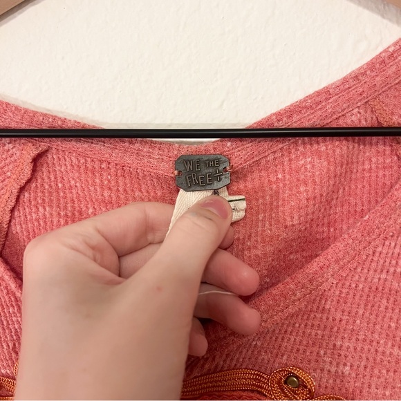 We the Free - Free People Battalion Thermal Boho Henley Long Sleeve Top - Picture 5 of 9